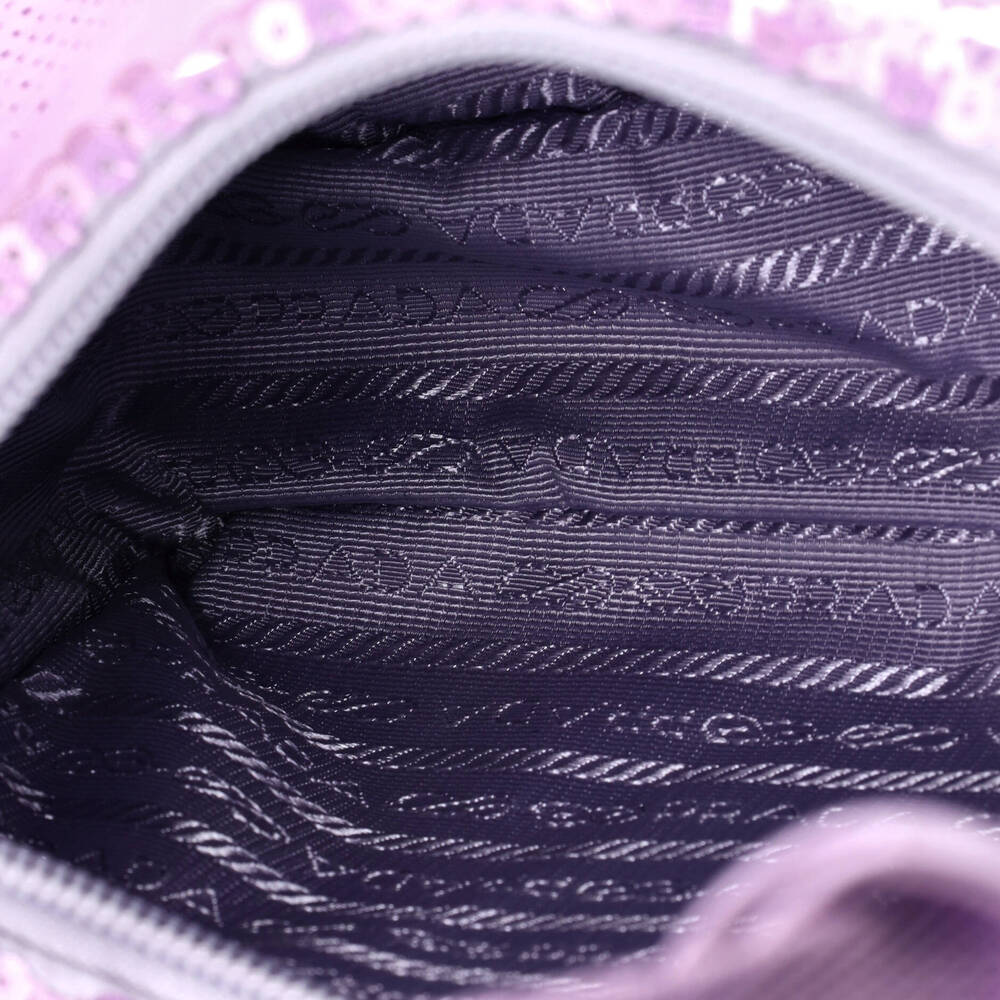 Prada Re-Edition Hobo Sequins Mini #220268P22B - Picture 5 of 6
